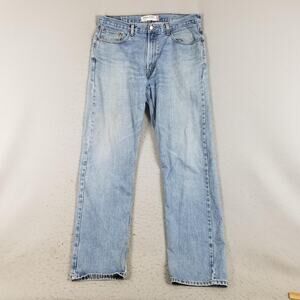 Levis 505 Jeans Mens 38x36 Blue Regular Fit Straight Leg Denim Made In India